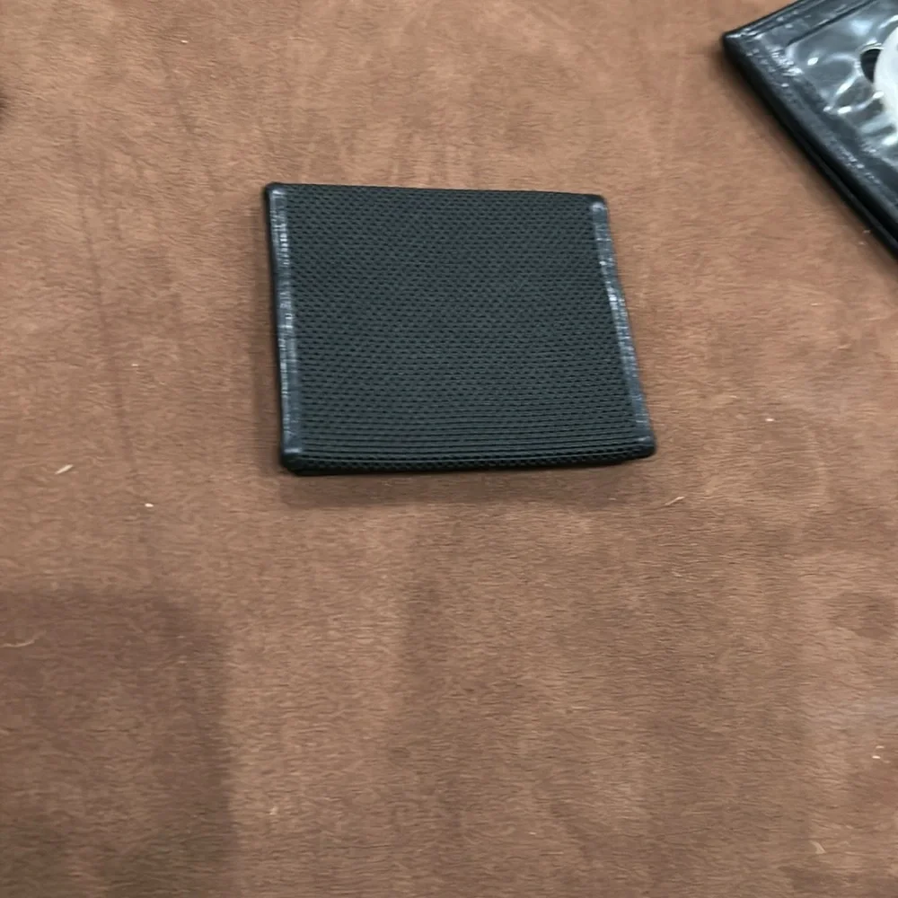 Tumi black textured coin purse‎ wallet